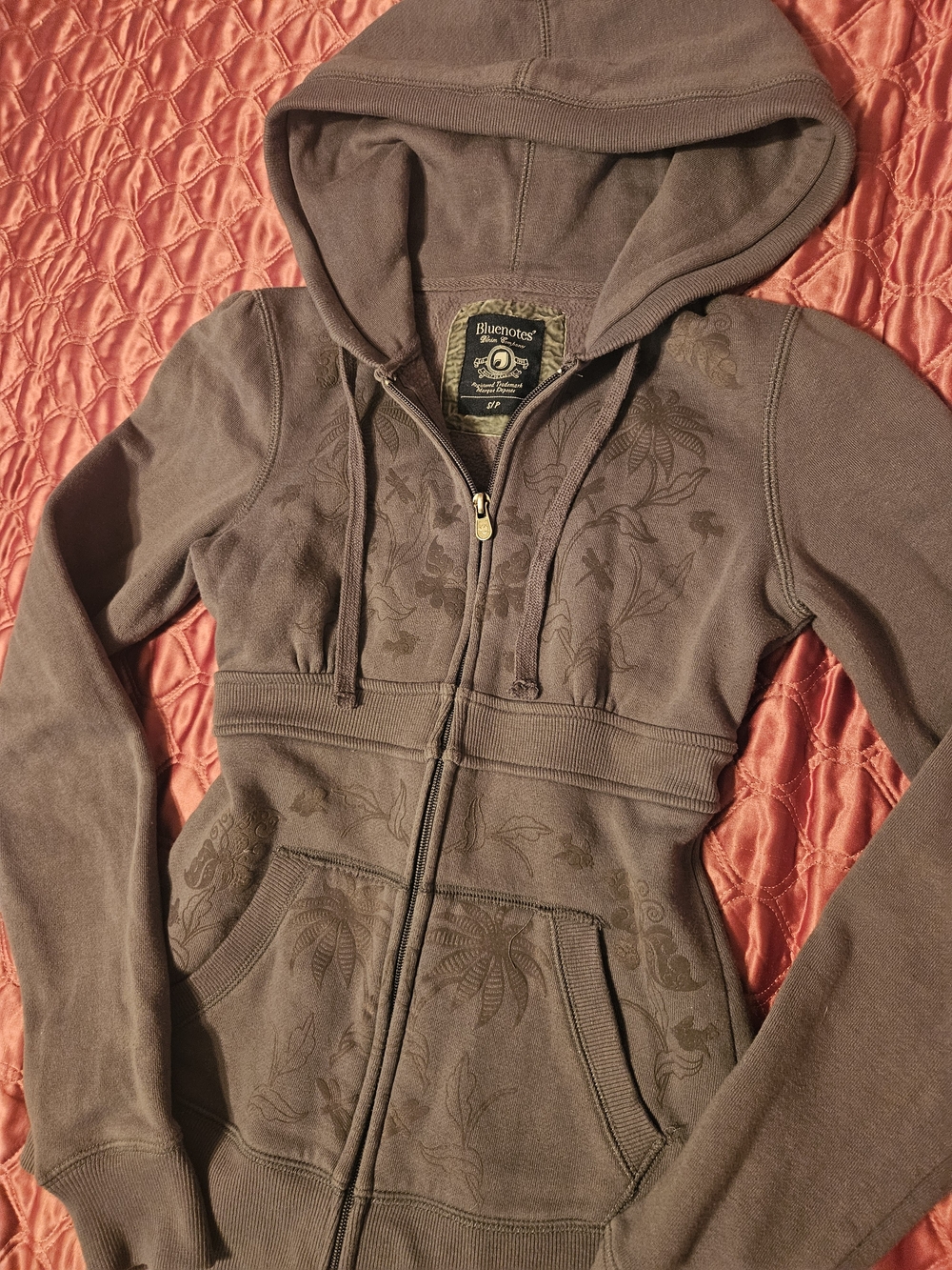2000s grey emo Bluenotes hoodie
